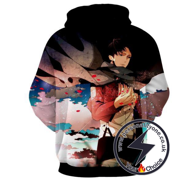 Attack On Titan - Levi Ackerman 3D - Attack On Titan Hoodies